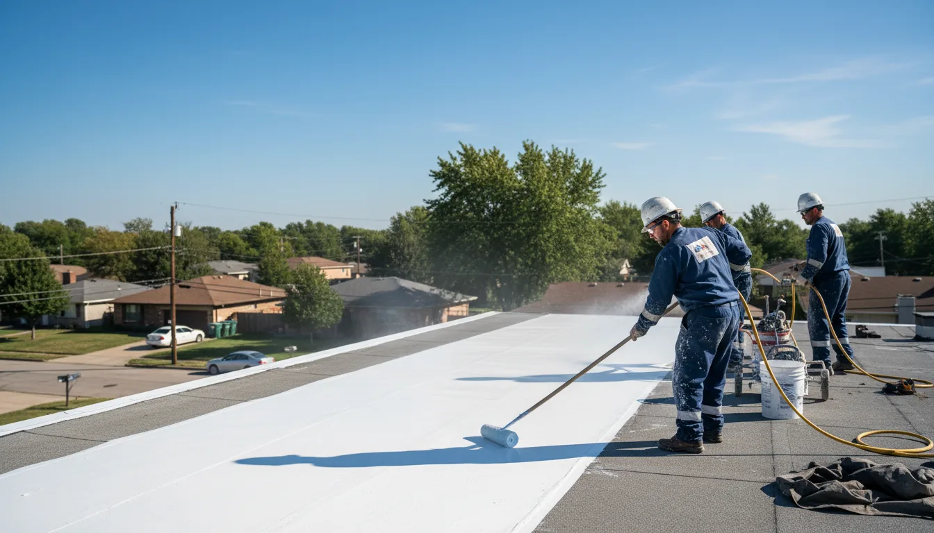 Commercial roof coating in Homewood, IL near me